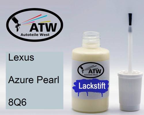 Lexus, Azure Pearl, 8Q6: 20ml Lackstift, von ATW Autoteile West.